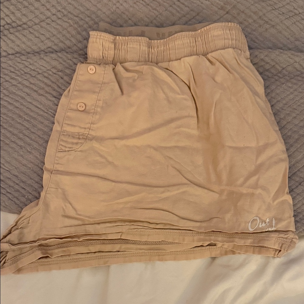 PINK Victoria's Secret Beige Pajama Shorts